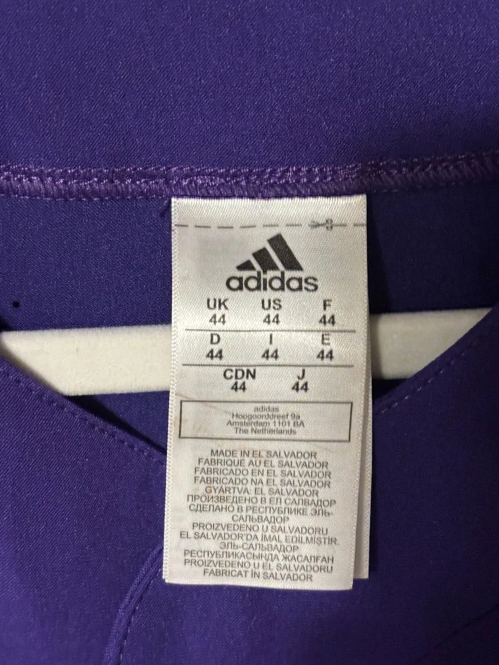 NWOT University of Washington Huskies adidas Baseball Jersey NWOT. Size 44